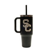 USC Trojans Hydro Flask Black 40oz Travel Tumbler with Handle Engraved